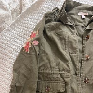 Westport Olive Green embroidered Jacket
